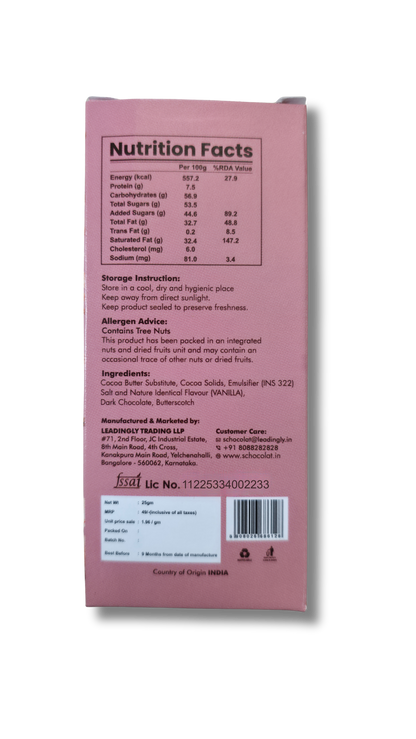 BUTTERSCOTCH BAR 25GMS