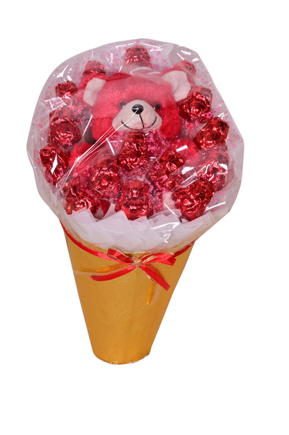 TEDDY CONE BOUQUET