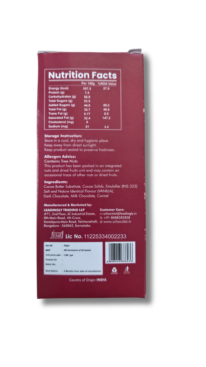 FRUIT AND NUT BAR 25GMS
