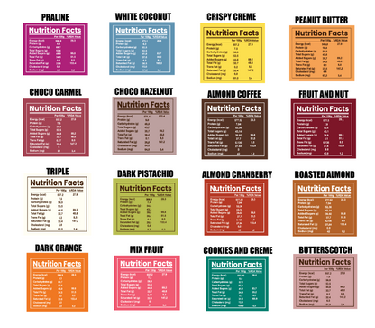 CHOCOLATE BARS PACK OF 16