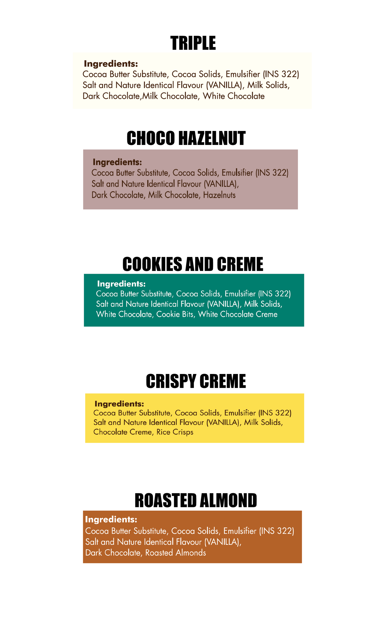 SCHOCOLAT BAR PACK OF 5