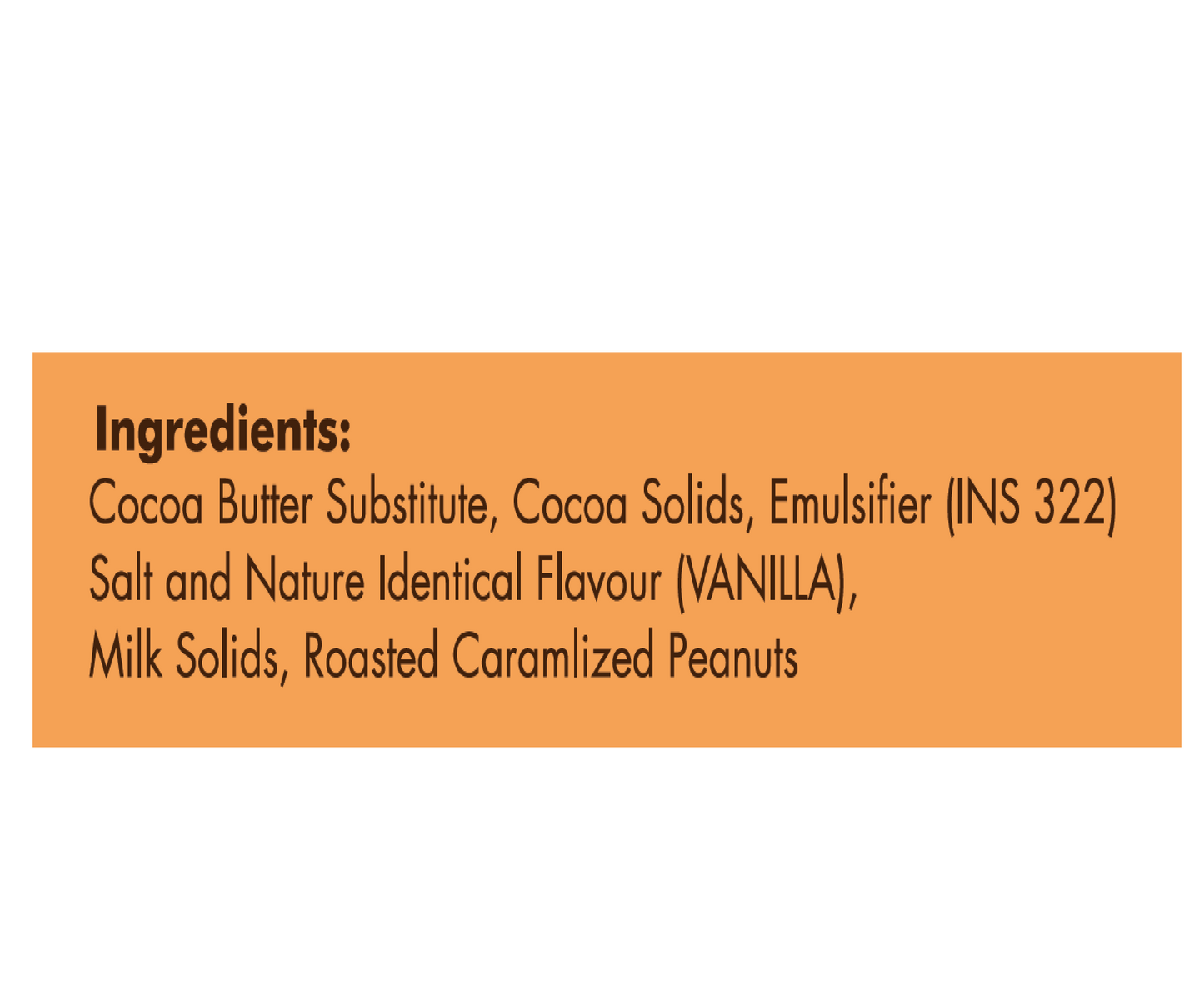 CRUNCHY PEANUT BAR 25GMS