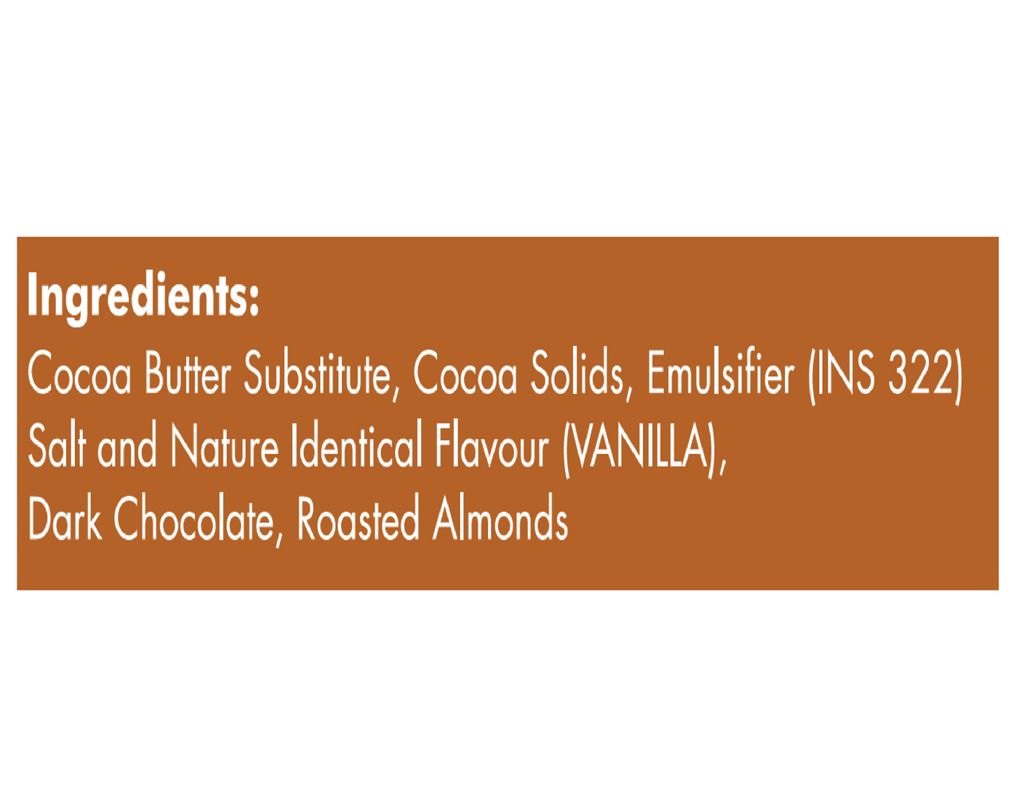 ROASTED ALMOND BAR 25GMS