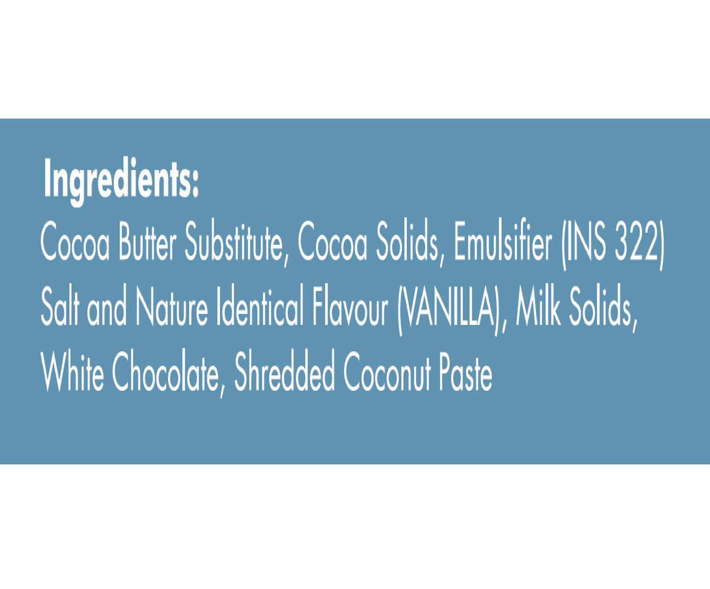 WHITE COCONUT BAR 25GMS